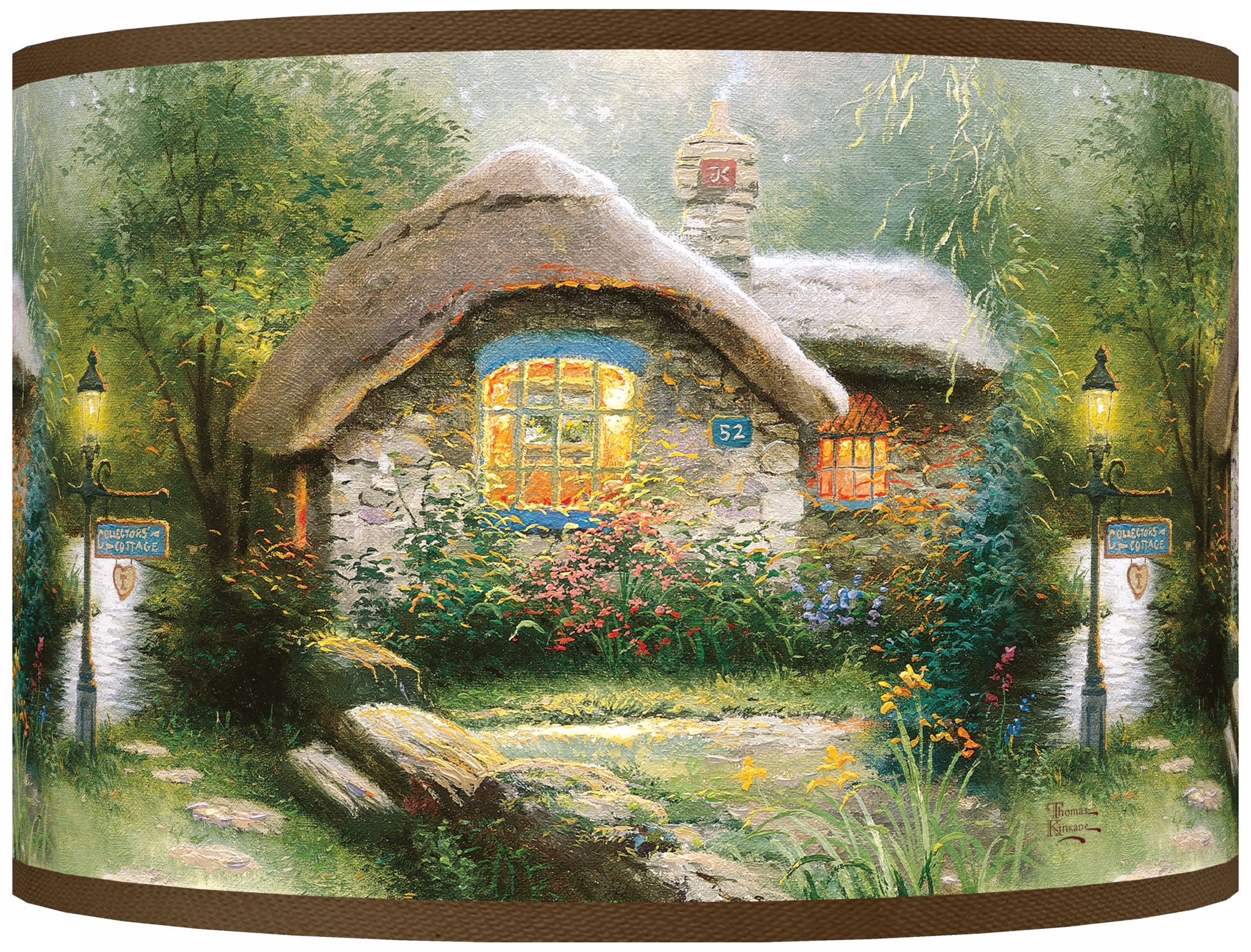 Thomas Kinkade Collector’s Cottage Shade 12x12x8.5