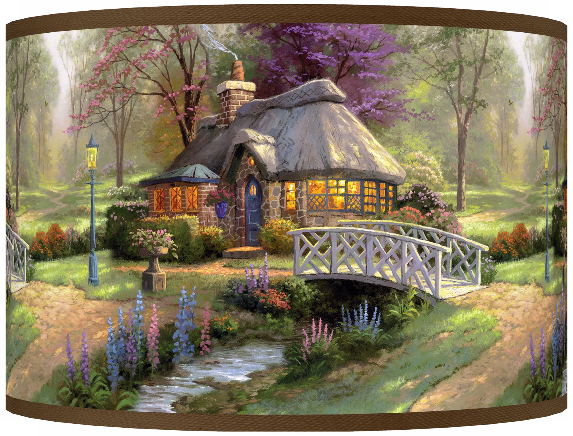 Thomas Kinkade Friendship Cottage Shade 12x12x8.5