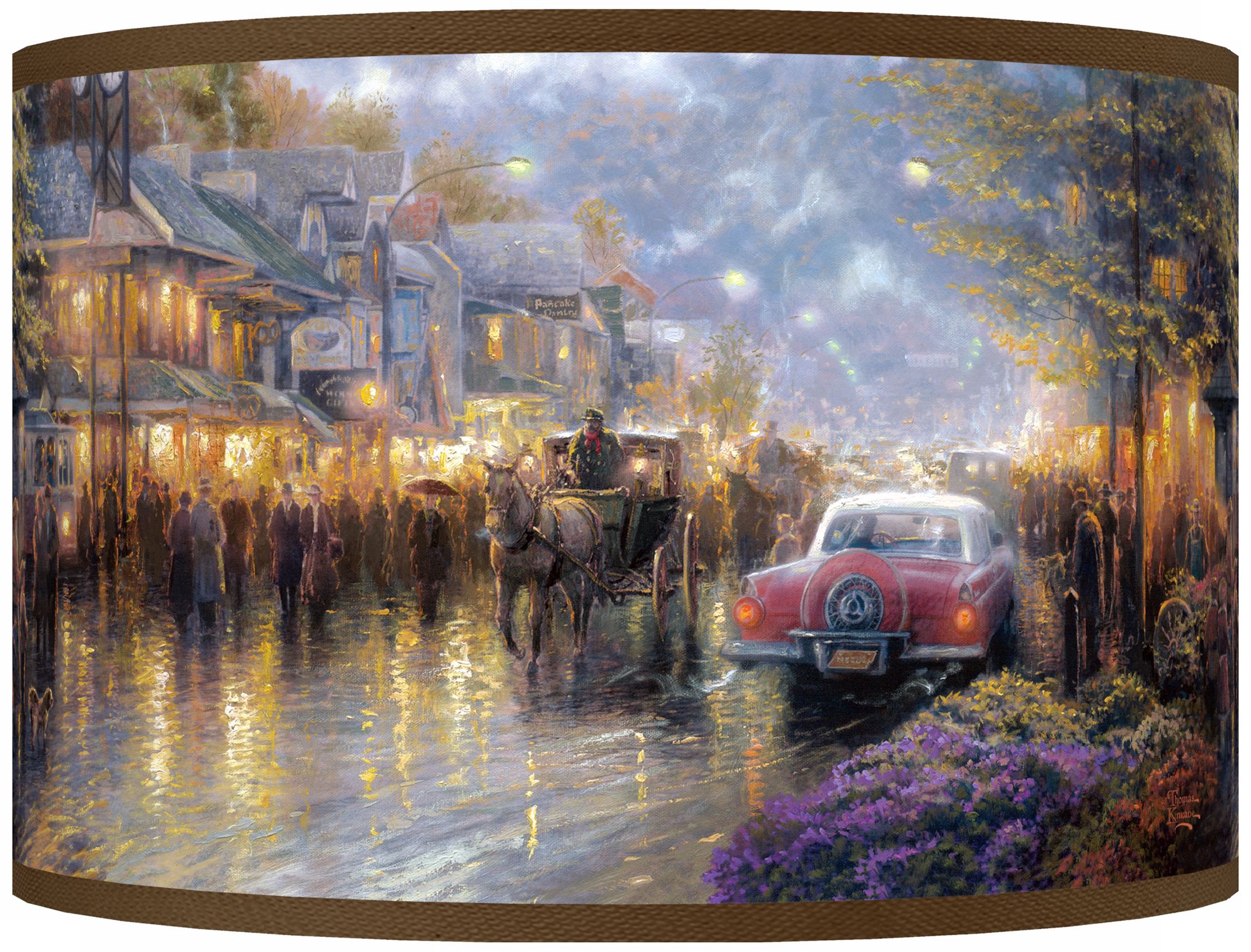 Thomas Kinkade Mountain Memories Shade 12x12x8.5
