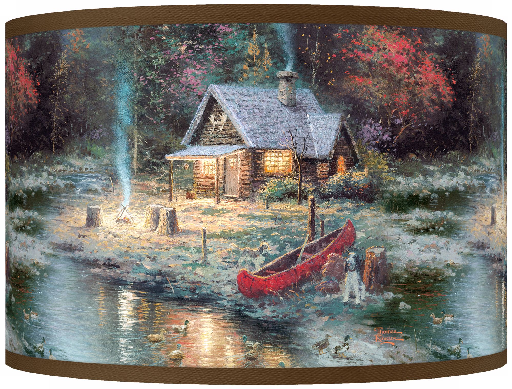 Thomas Kinkade The End Of A Perfect Day II Shade 12x12x8.5
