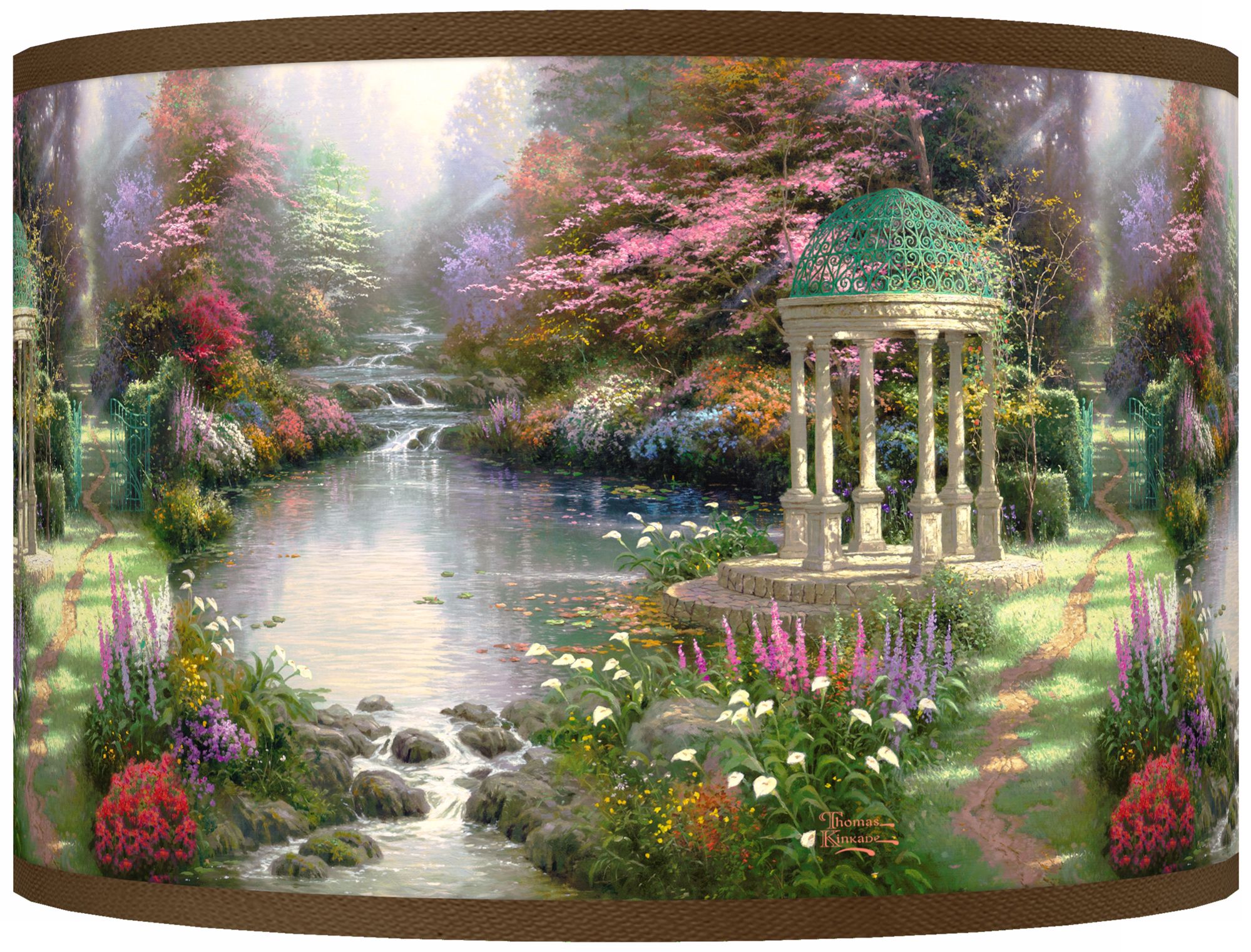 Thomas Kinkade The Garden of Prayer Shade 12x12x8.5