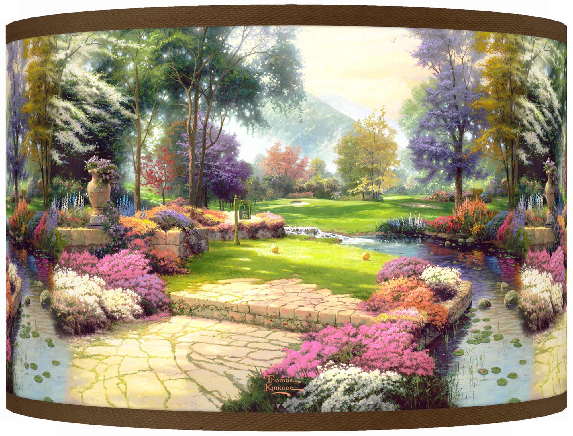 Thomas Kinkade Living Waters Golfer's Paradise 8.5"H Shade
