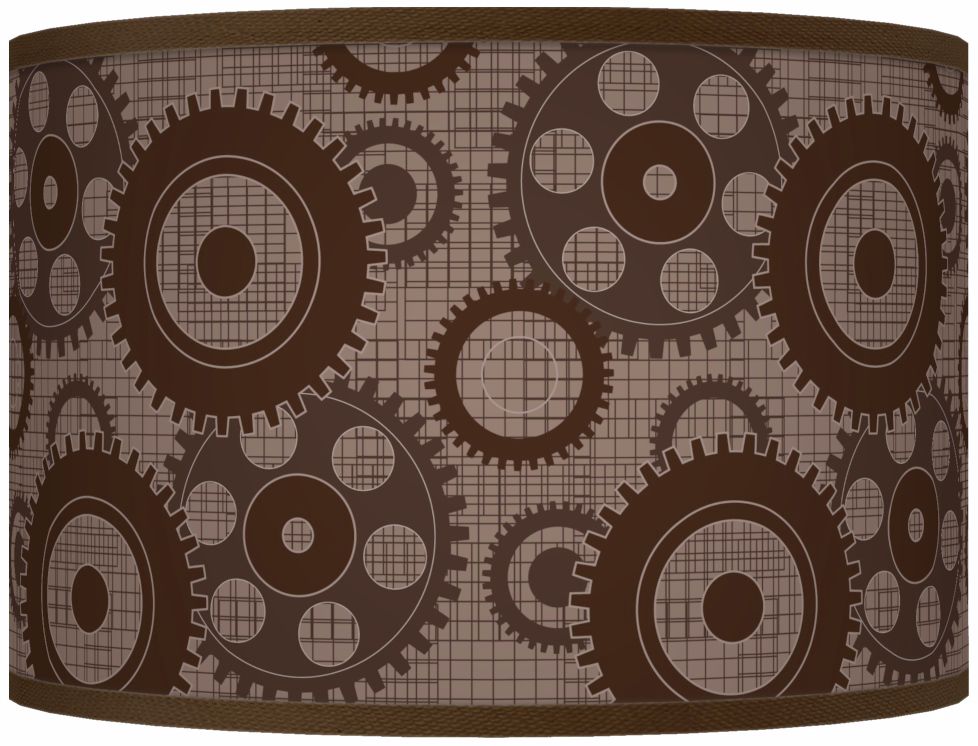 Industrial Gears Giclee Shade 12x12x8.5 (Spider)
