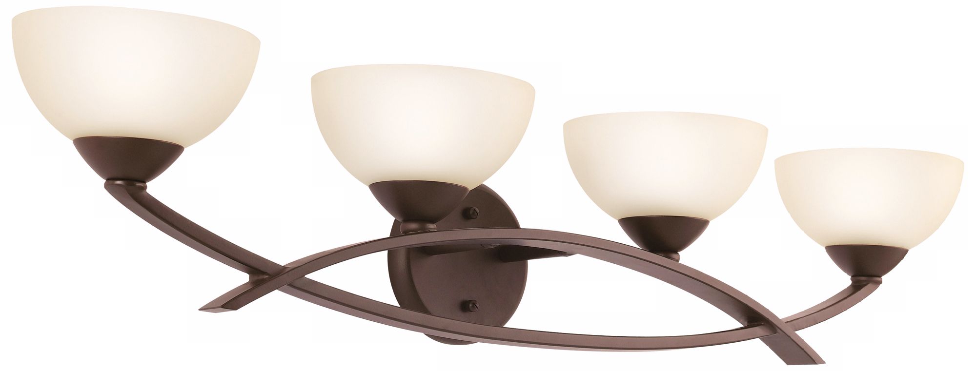 Olde Bronze Finish Arched 4-Light 33" Wide Bath Light