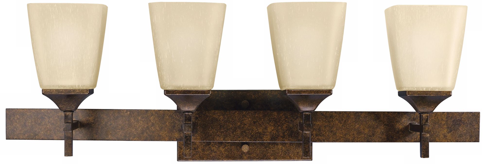Marbled Bronze Finish 4-Light 30" Wide Bath Light