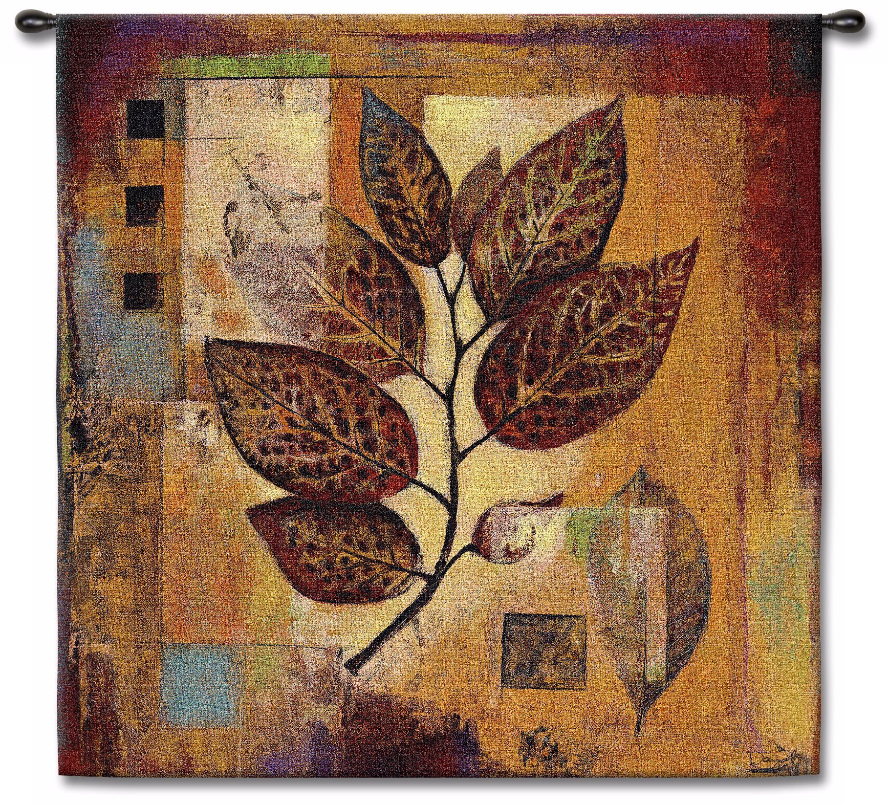 Autumnal Modernity 35" Square Wall Tapestry