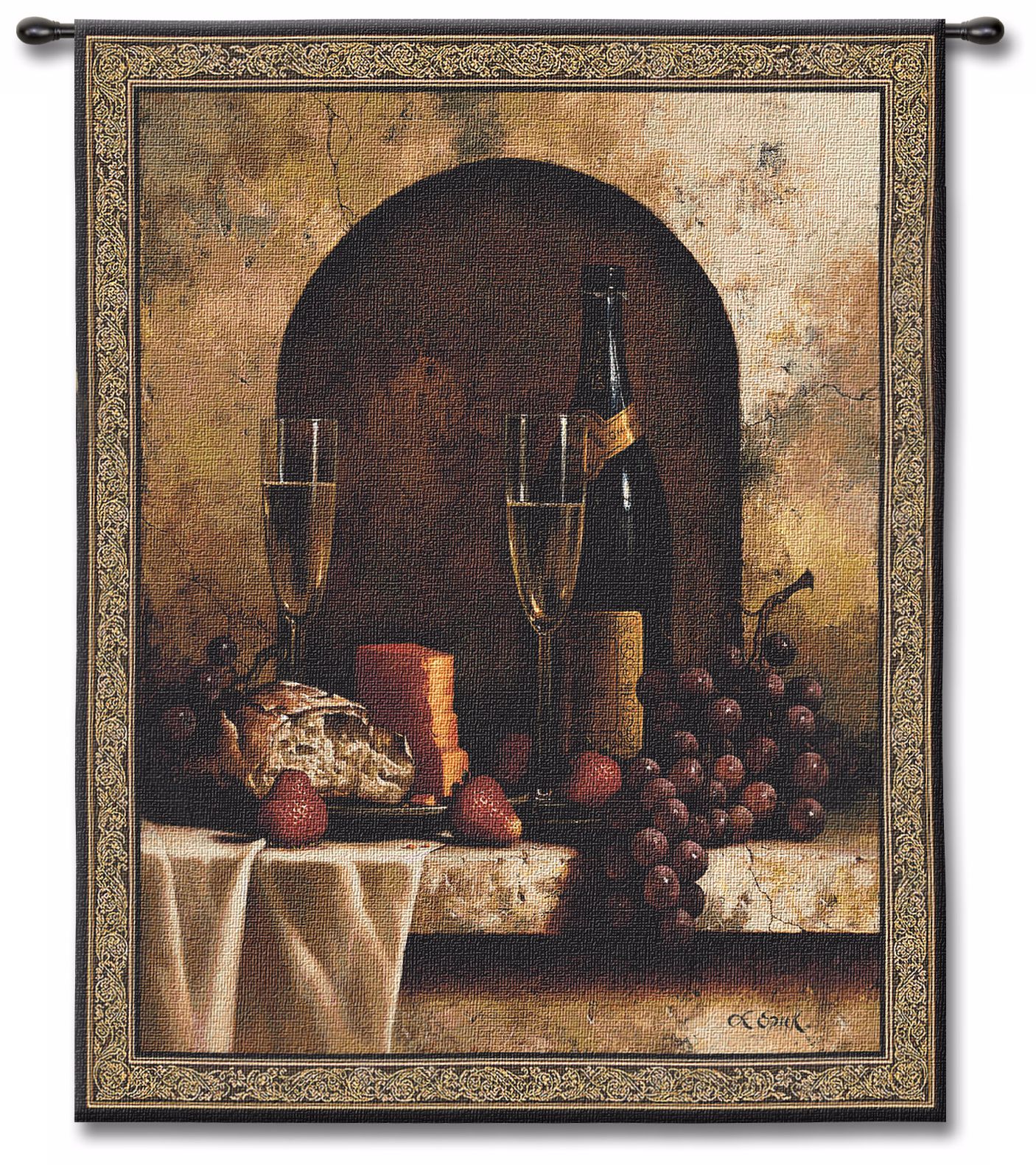 A Toast 53" High Wall Tapestry
