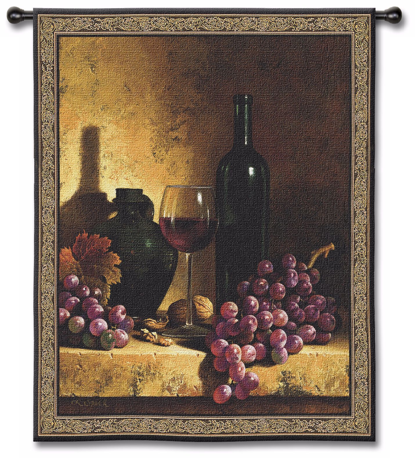 Midnight Merlot 53" High Wall Tapestry