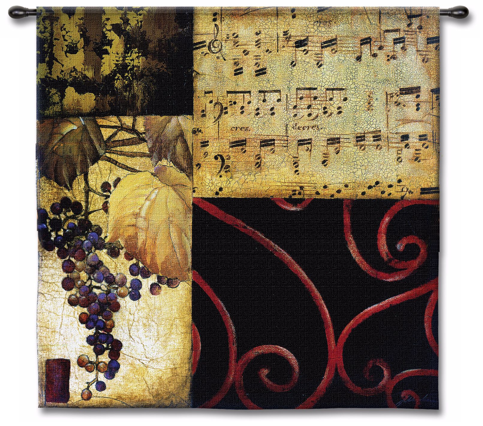Harvest Waltz 53" Square Wall Tapestry