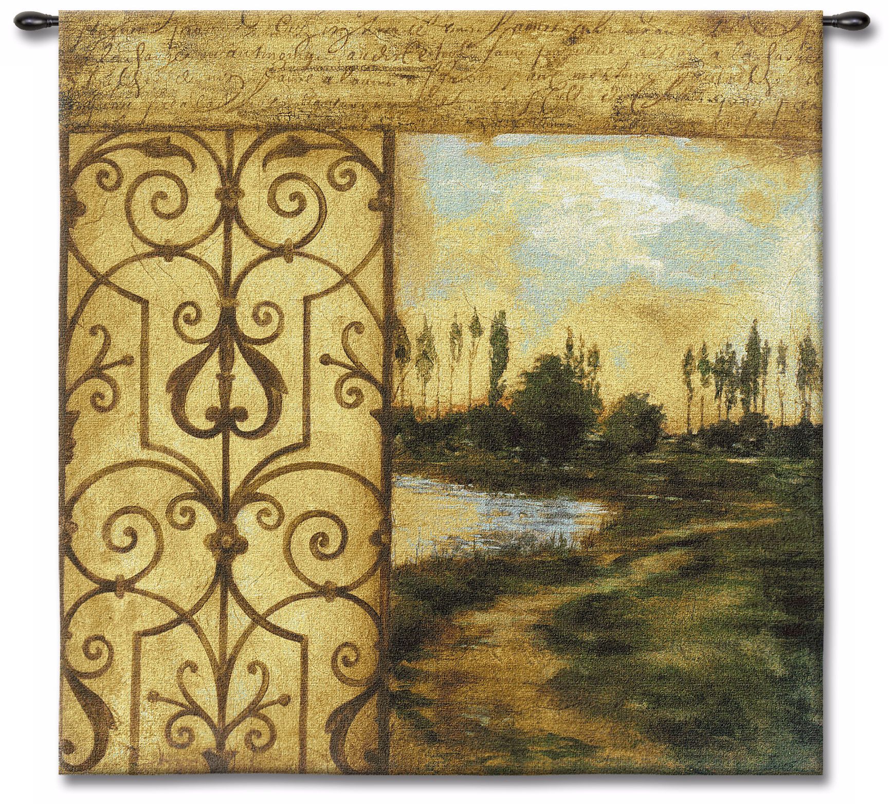 Words in the Wind 53" Square Wall Tapestry