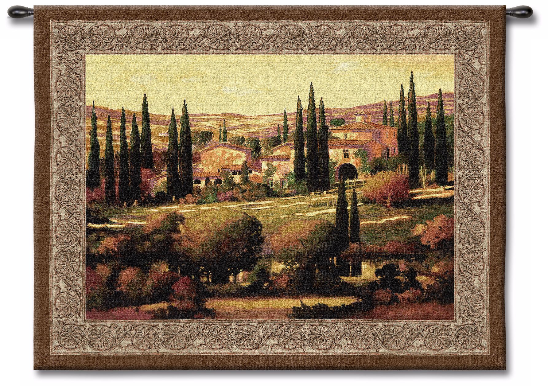 Golden Tuscany 53" Wide Wall Tapestry