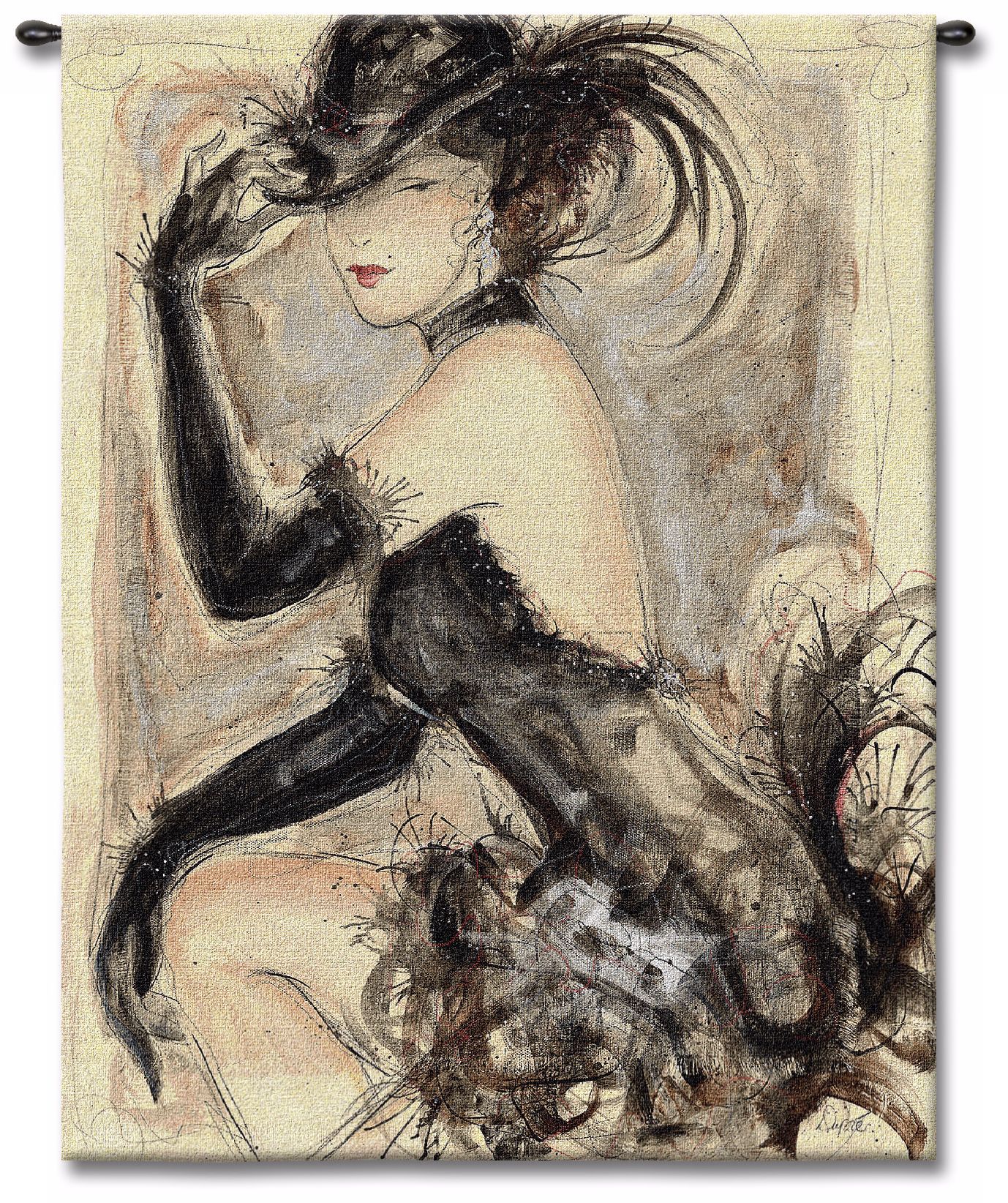 Lady Caberet 53" High Wall Tapestry