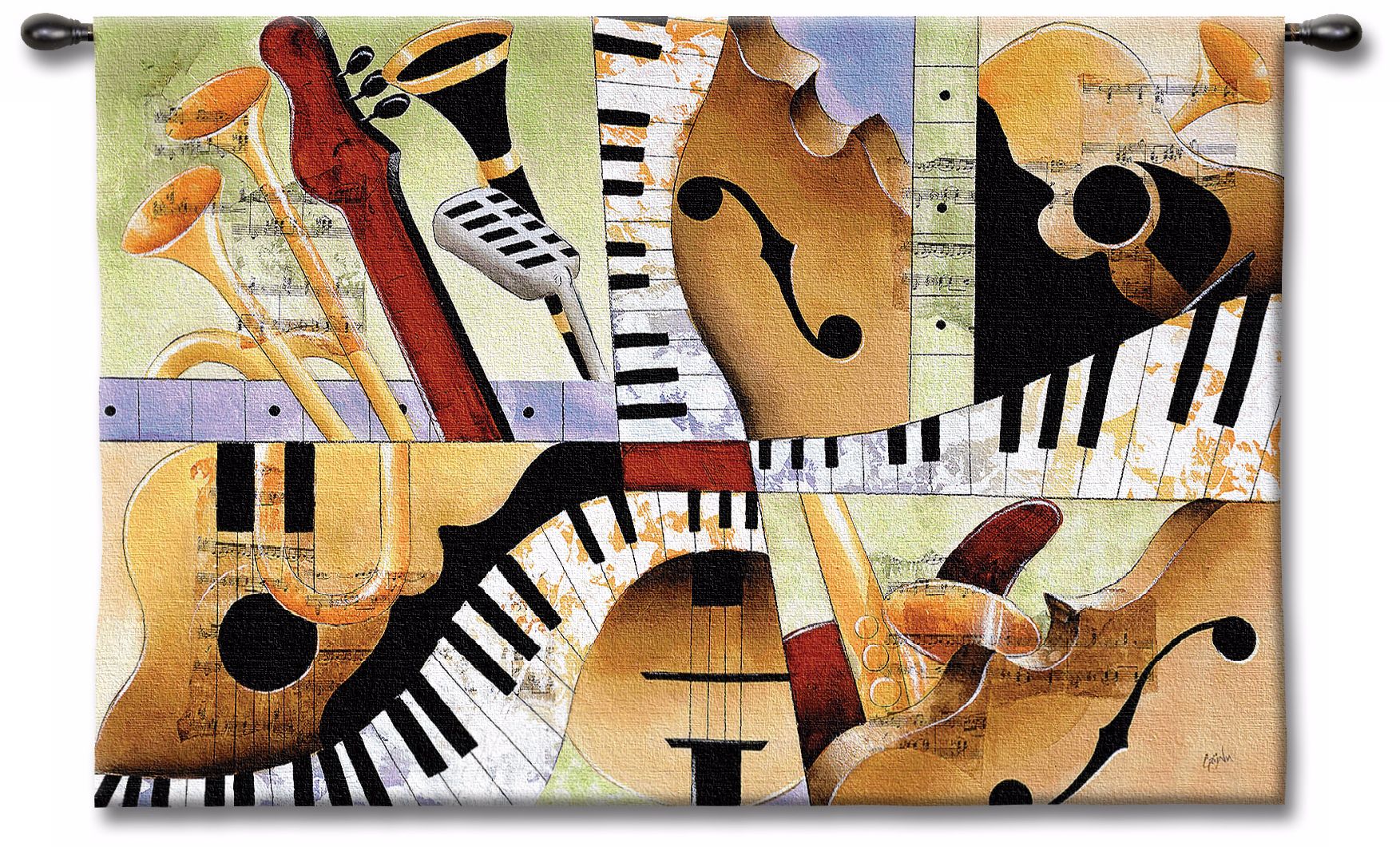 Hot Jazz 52" Wide Wall Art