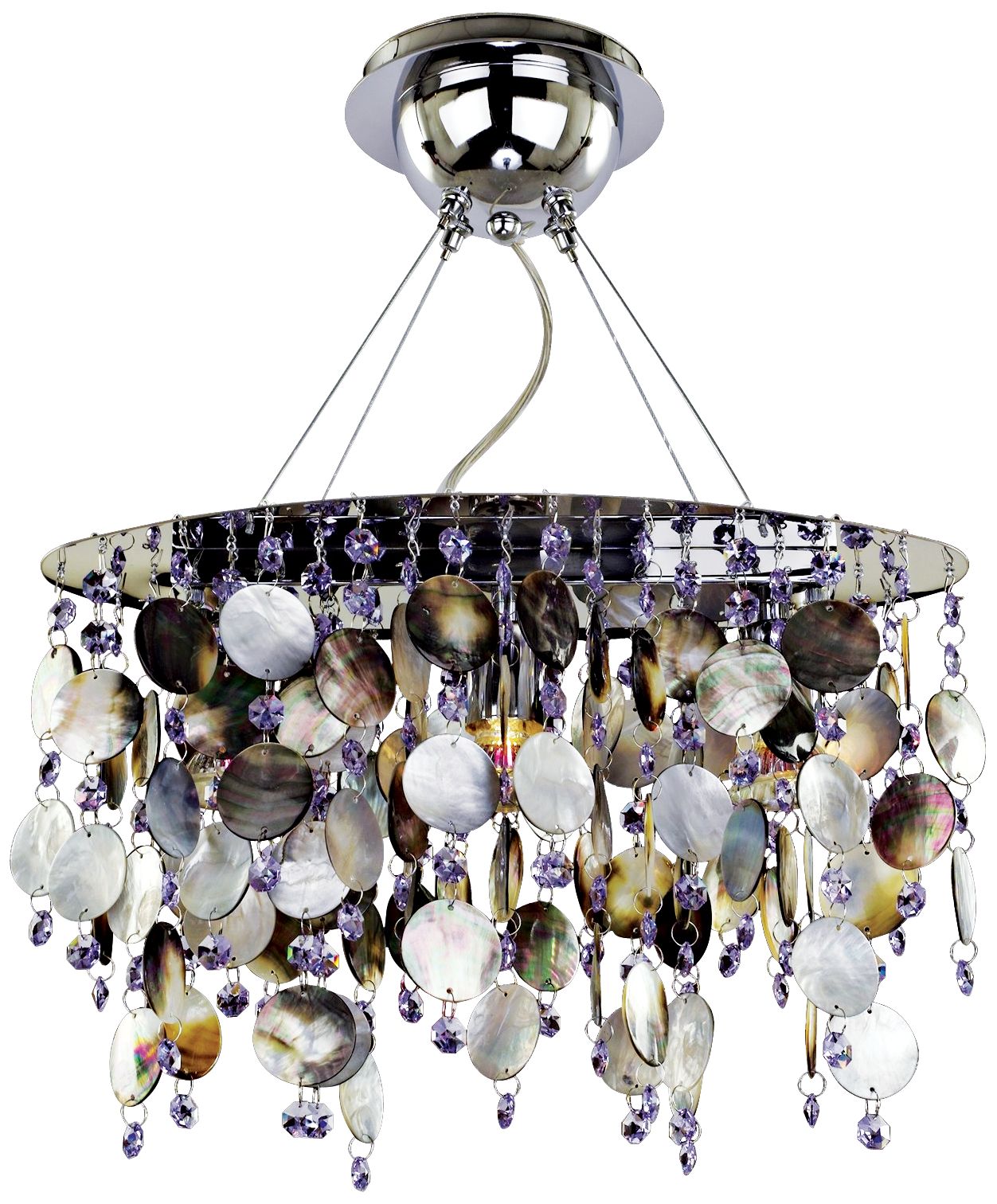 Midnight Pearl 15" Wide Pendant Chandelier