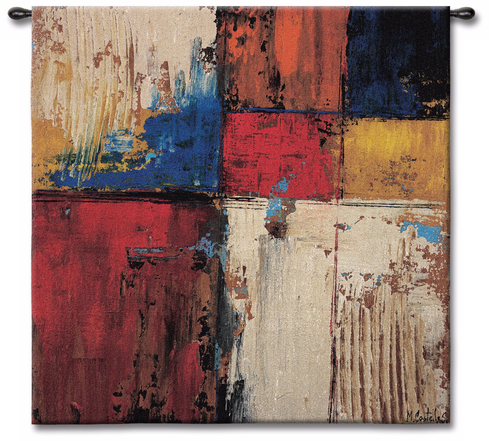 Color Splash 53" Square Wall Tapestry