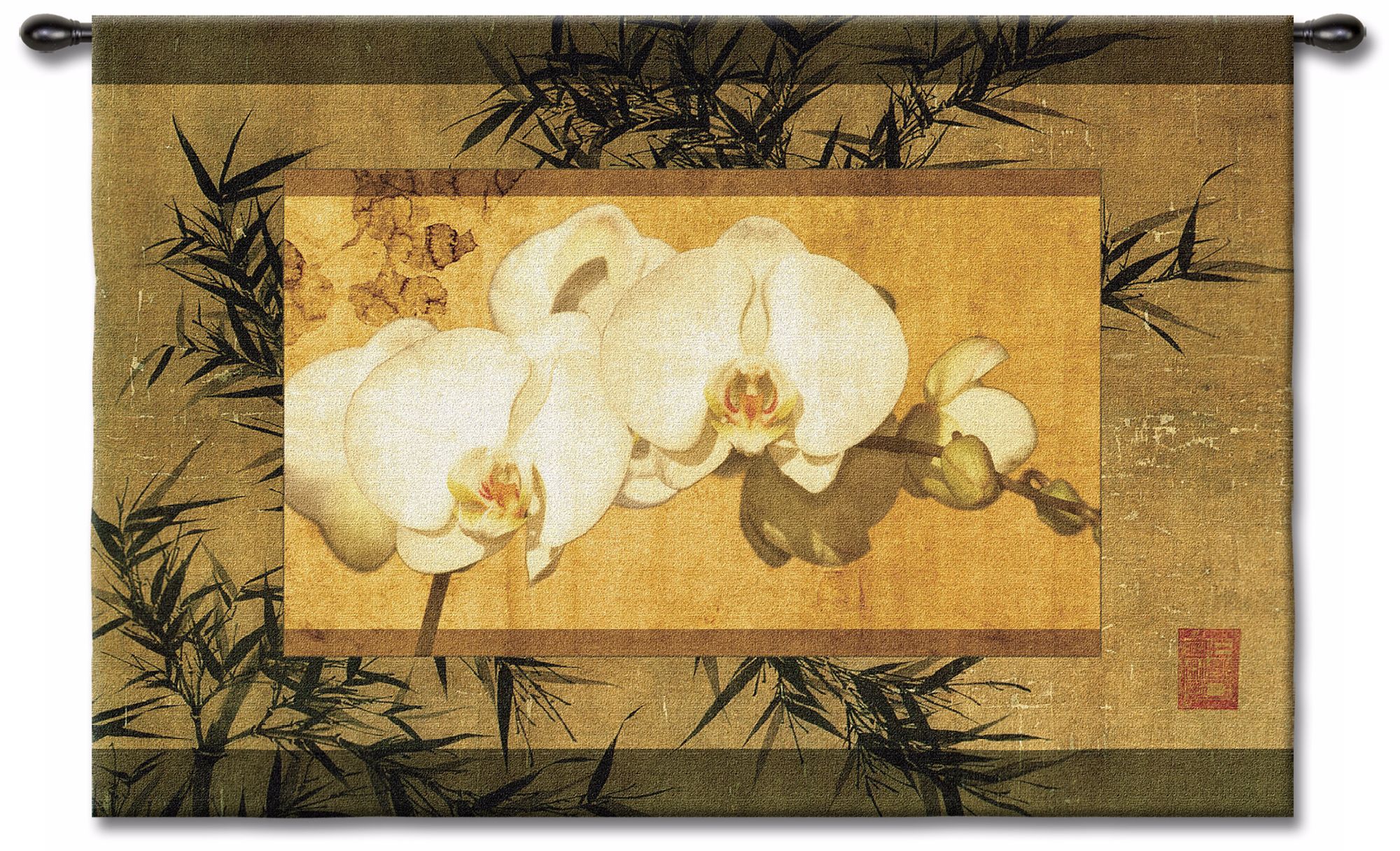 The Bamboo Orchid II 39" Wide Wall Tapestry
