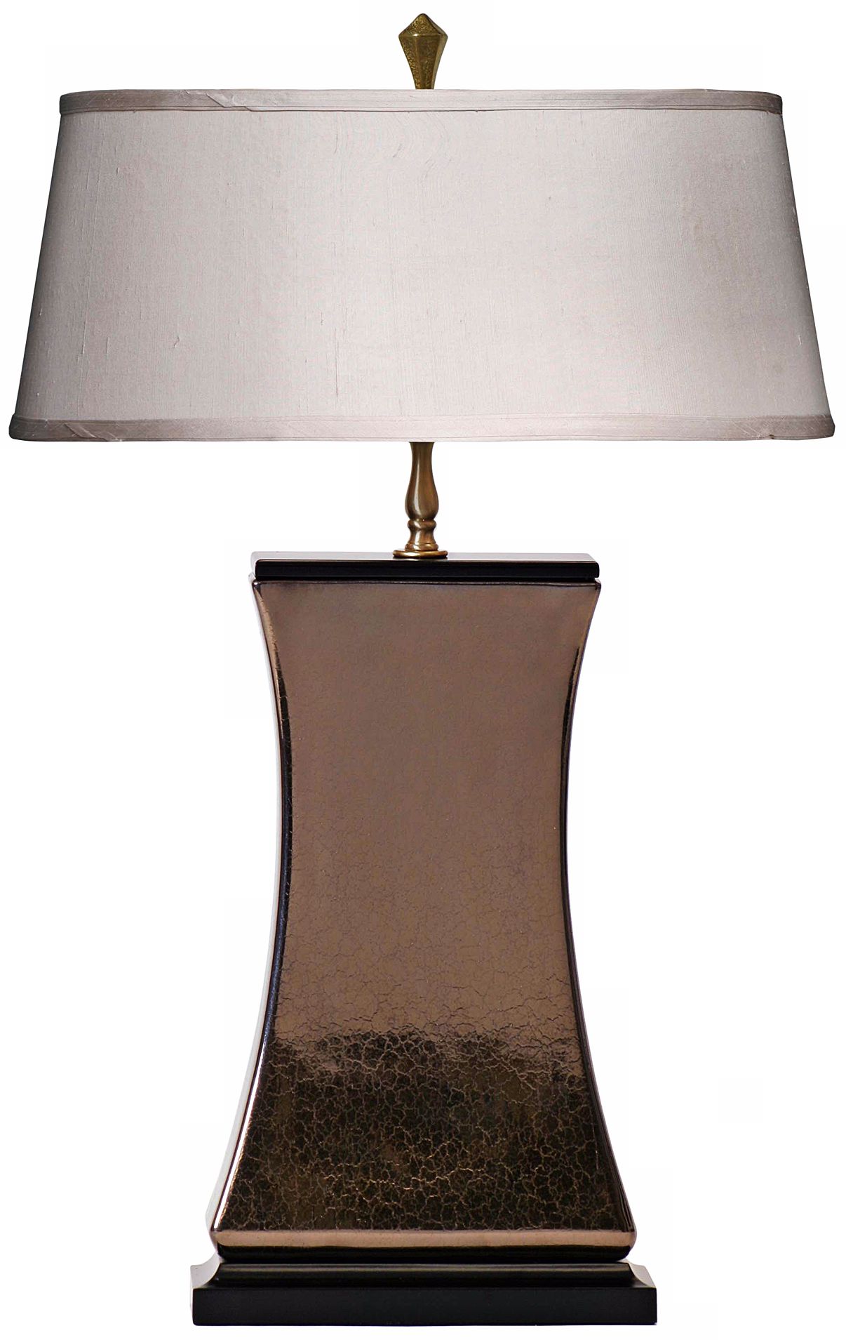 Thumprints Contempo with Ivory Shade Table Lamp