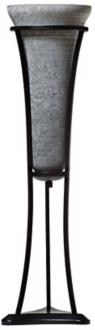Thumprints Shades of Grey Torchiere Table Lamp J8804