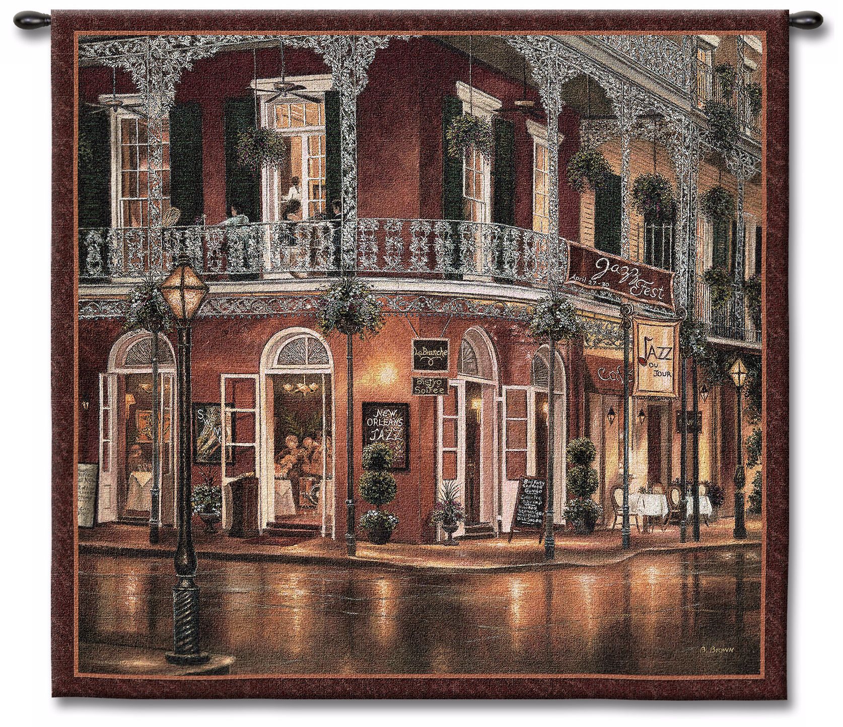 All That Jazz 53" Square Wall Tapestry