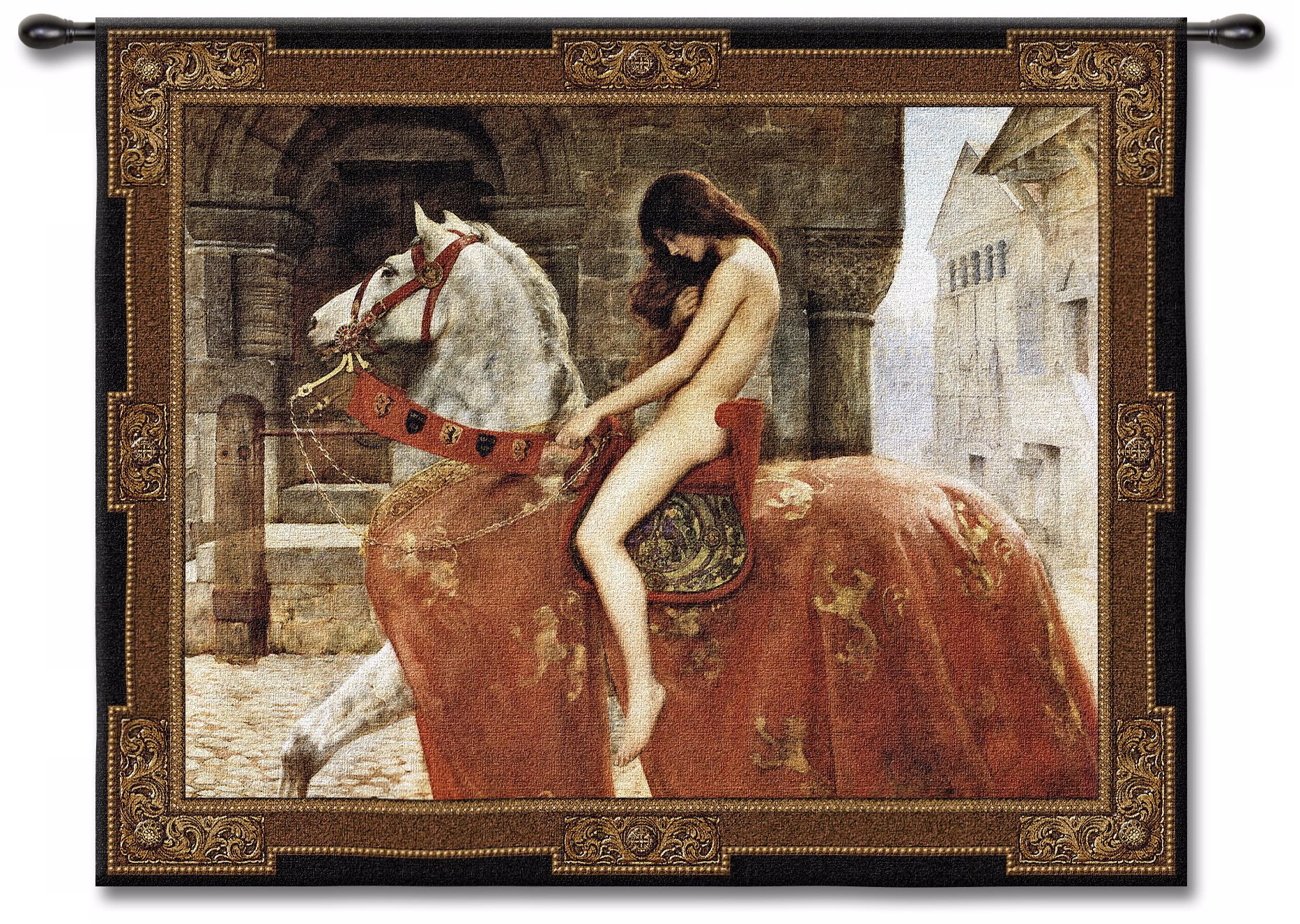 Lady Godiva 53" Wide Wall Tapestry