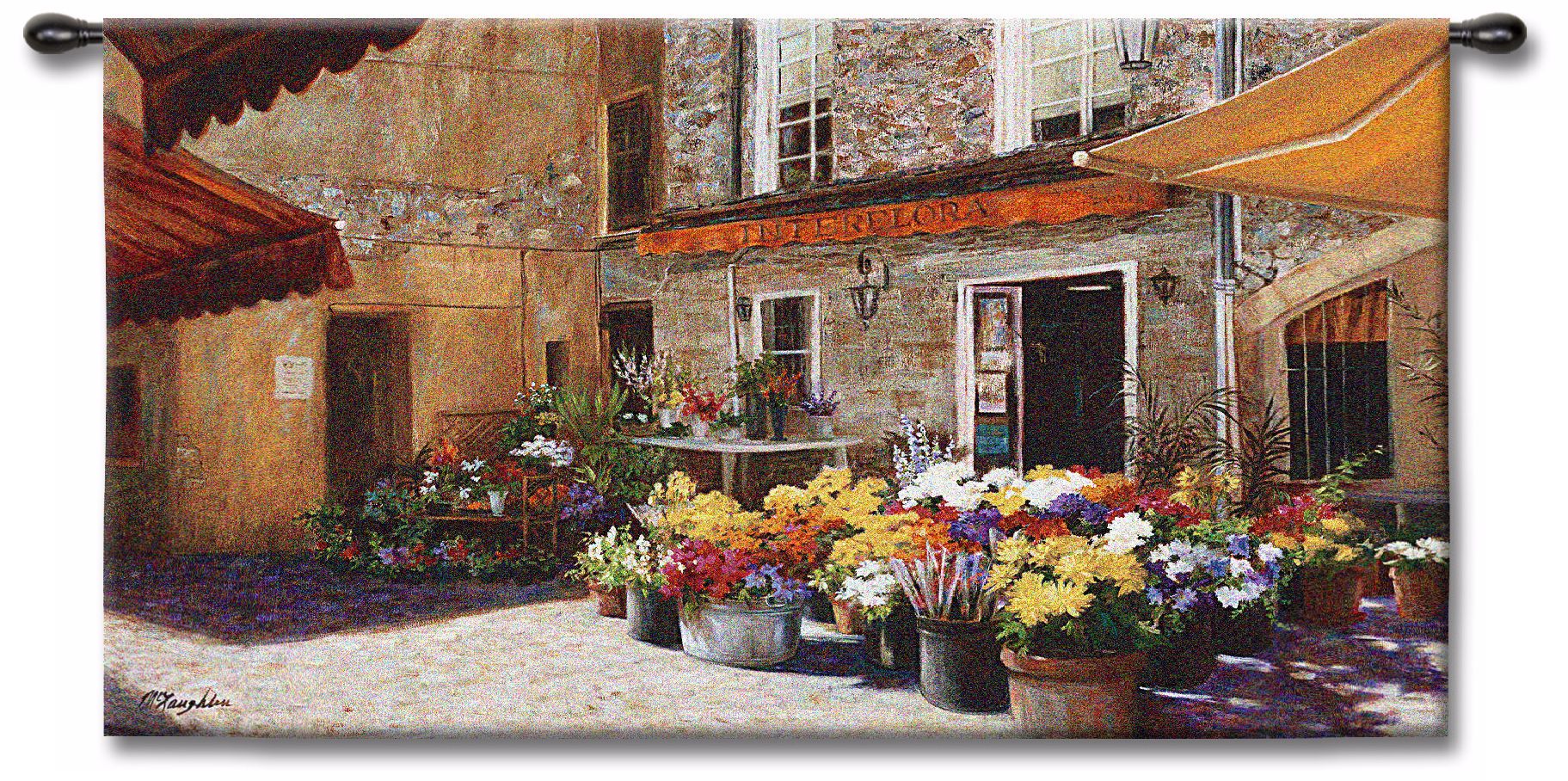 The Flower Shop 53" Wide Wall Tapestry