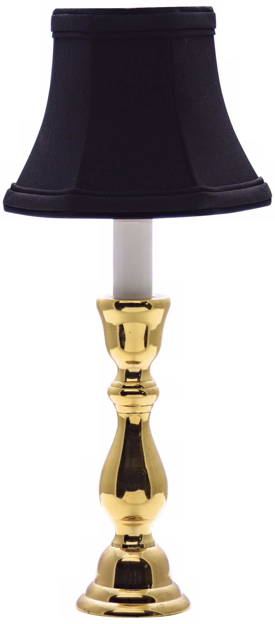 Solid Brass Black Shade Window Light Table Lamp