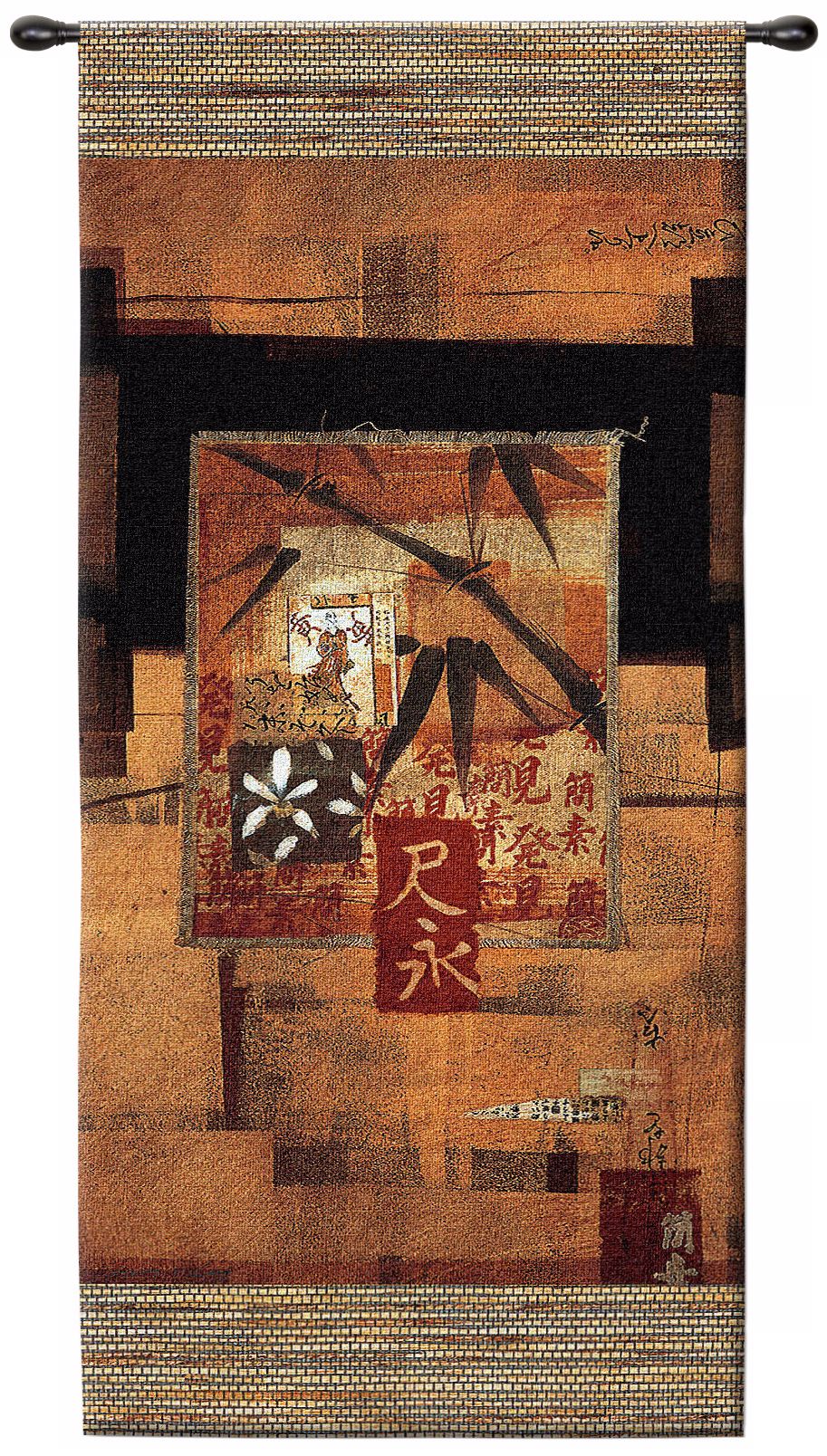 Bamboo Inspirations II Hanging 52" High Wall Tapestry