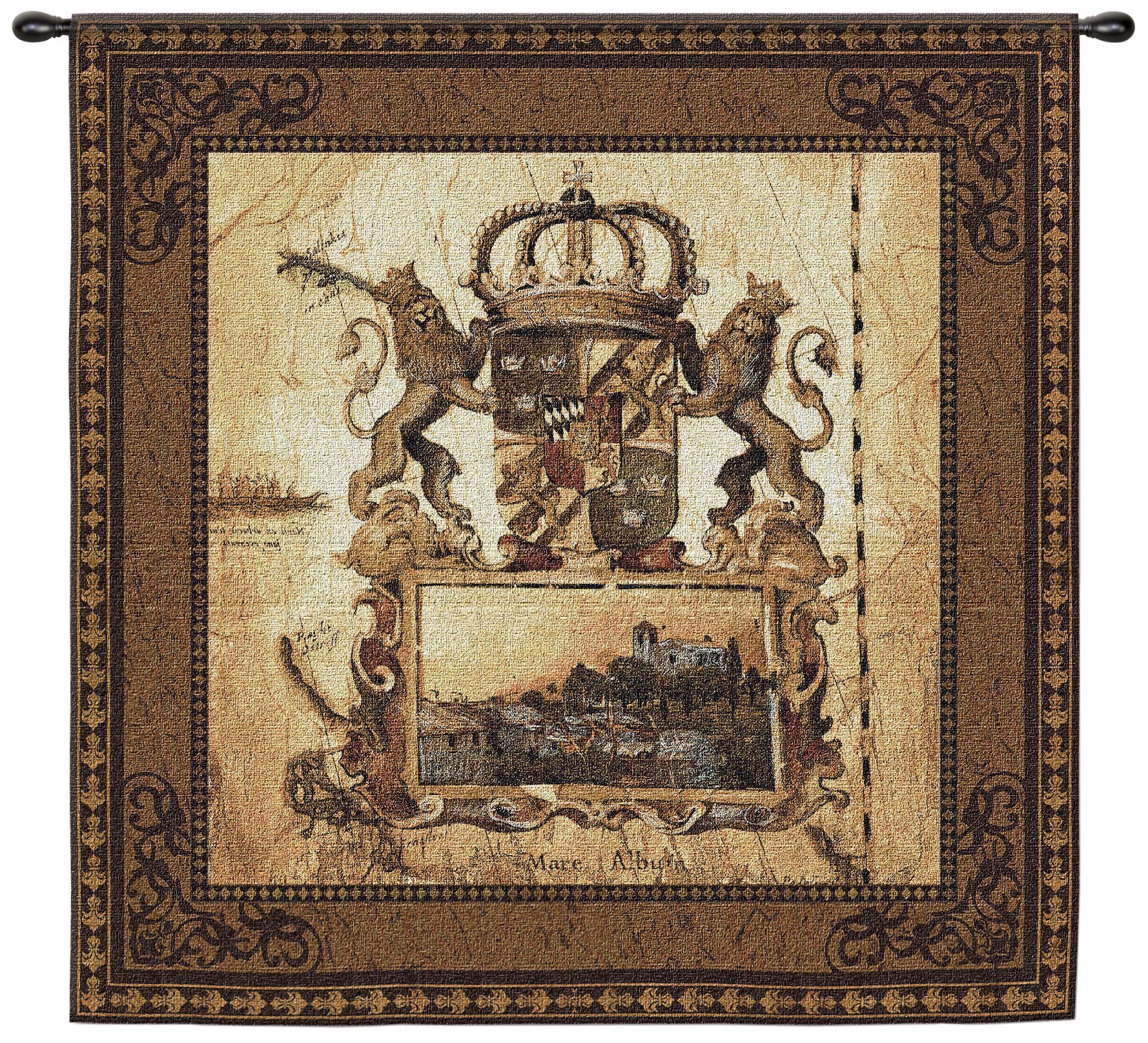 Terra Nova I Hanging 53" Square Wall Tapestry