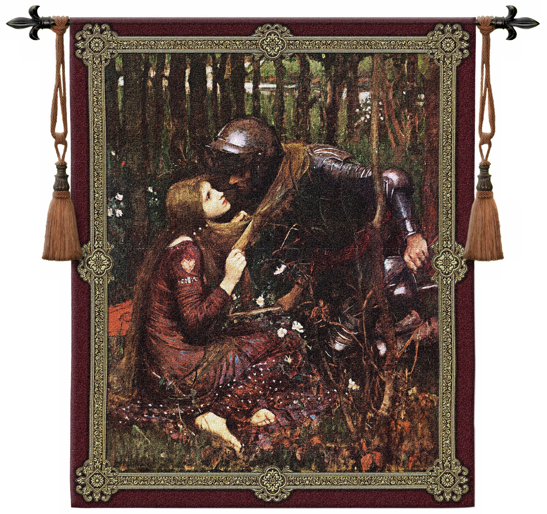 La Belle Dame Sans Merci 52" Wide Wall Hanging Tapestry