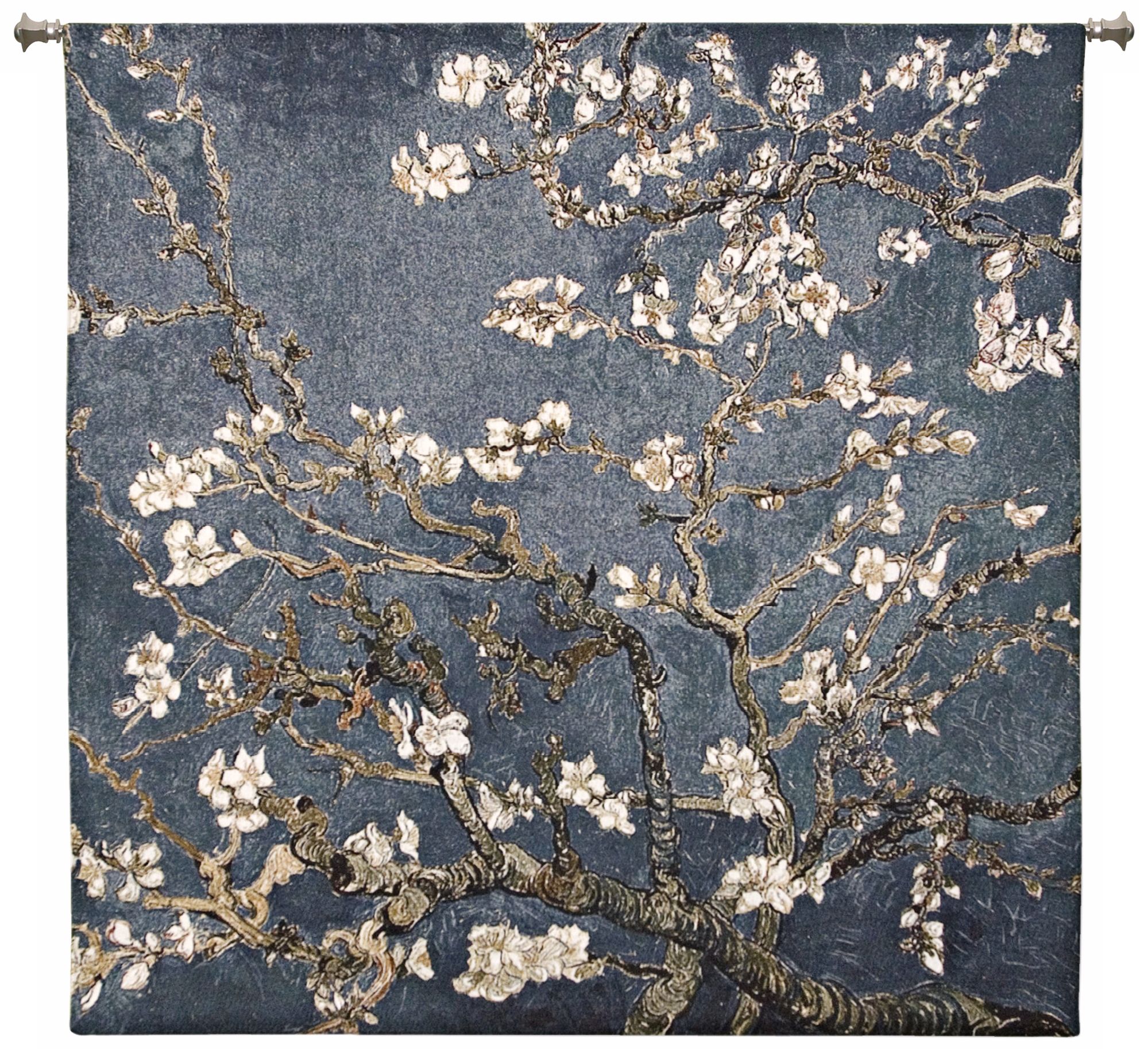 Almond Blossom Large 52" Square  Wall Hanging Tapestry