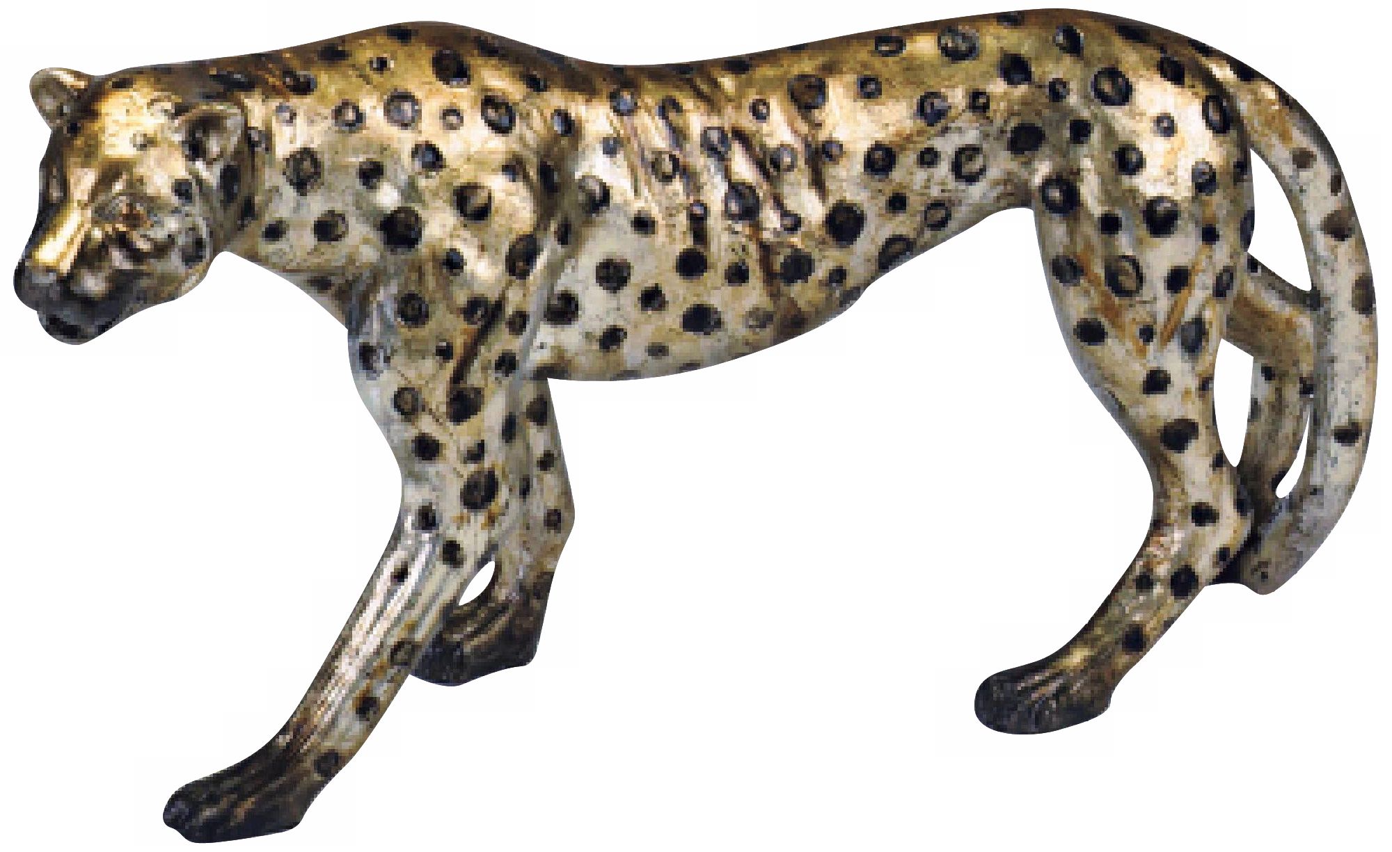 Predator Gold and Silve Accent Sculpture J9107