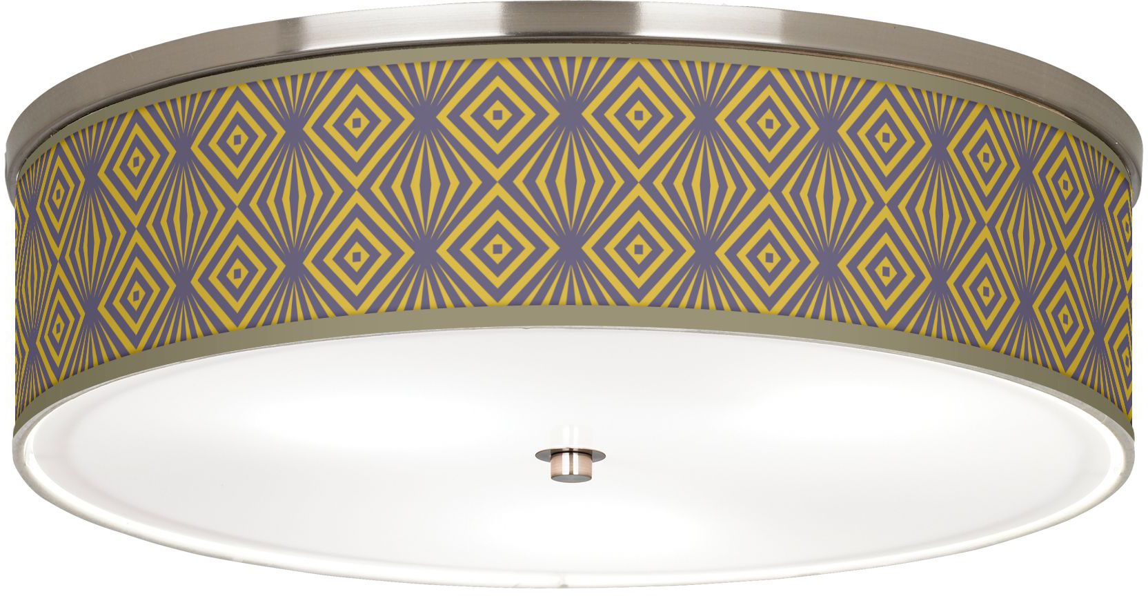 Deco Revival Giclee Nickel 20 1/4" Wide Ceiling Light