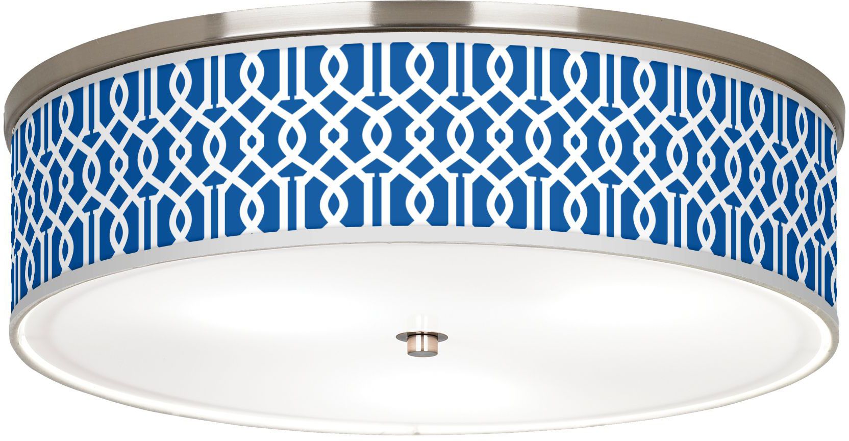 Chain Reaction Giclee Nickel 20 1/4" Wide Ceiling Light