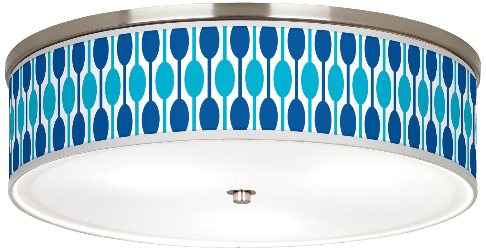 Jet Set Giclee Nickel 20 1/4" Wide Ceiling Light
