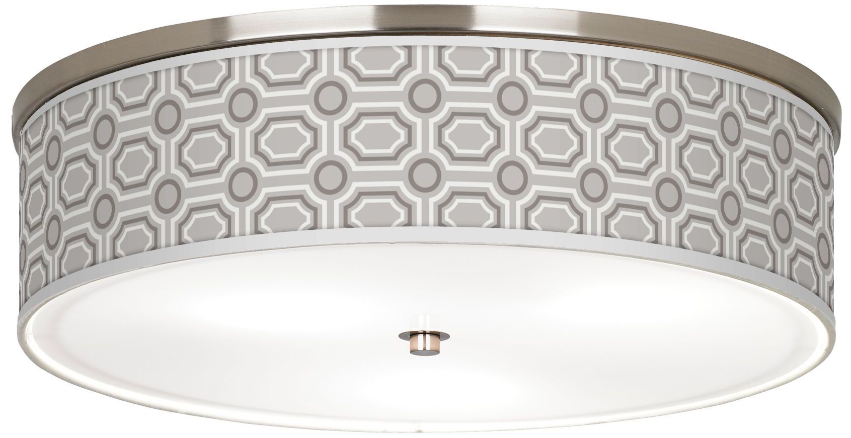 Luxe Tile Giclee Nickel 20 1/4" Wide Ceiling Light