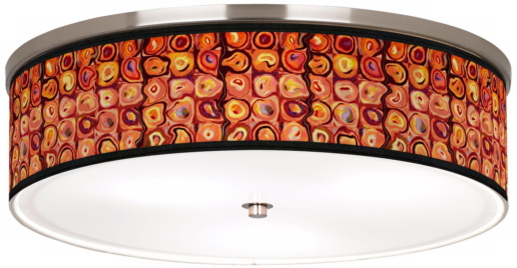 Vibrating Colors Nickel 20 1/4" Wide Ceiling Light