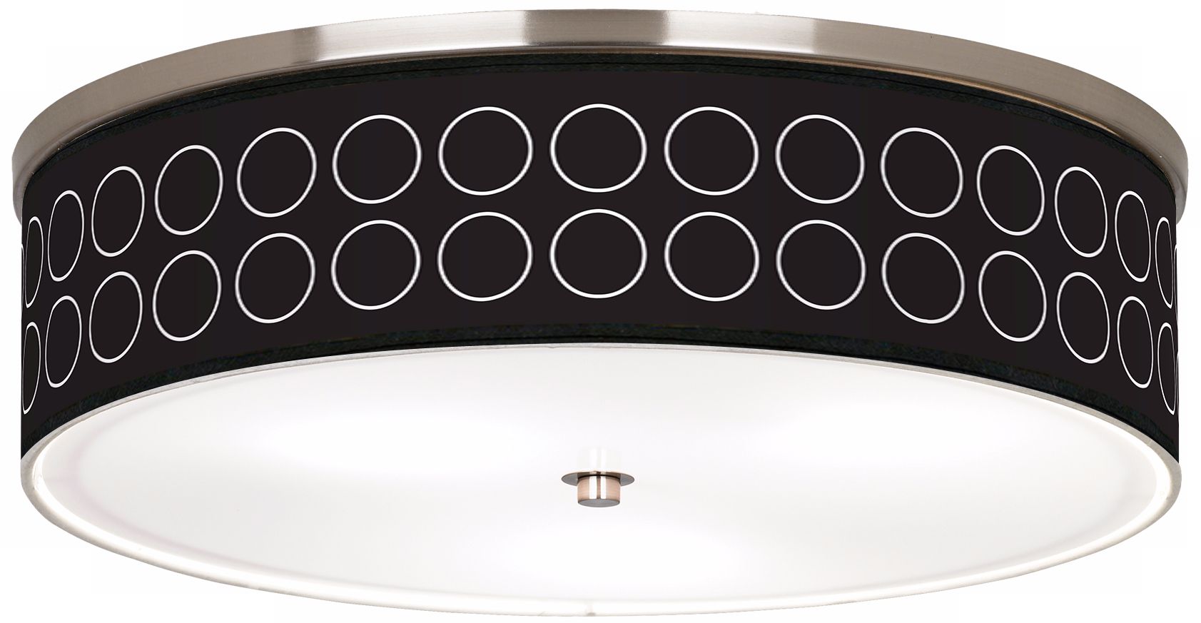 Portholes Nickel 20 1/4" Wide Ceiling Light