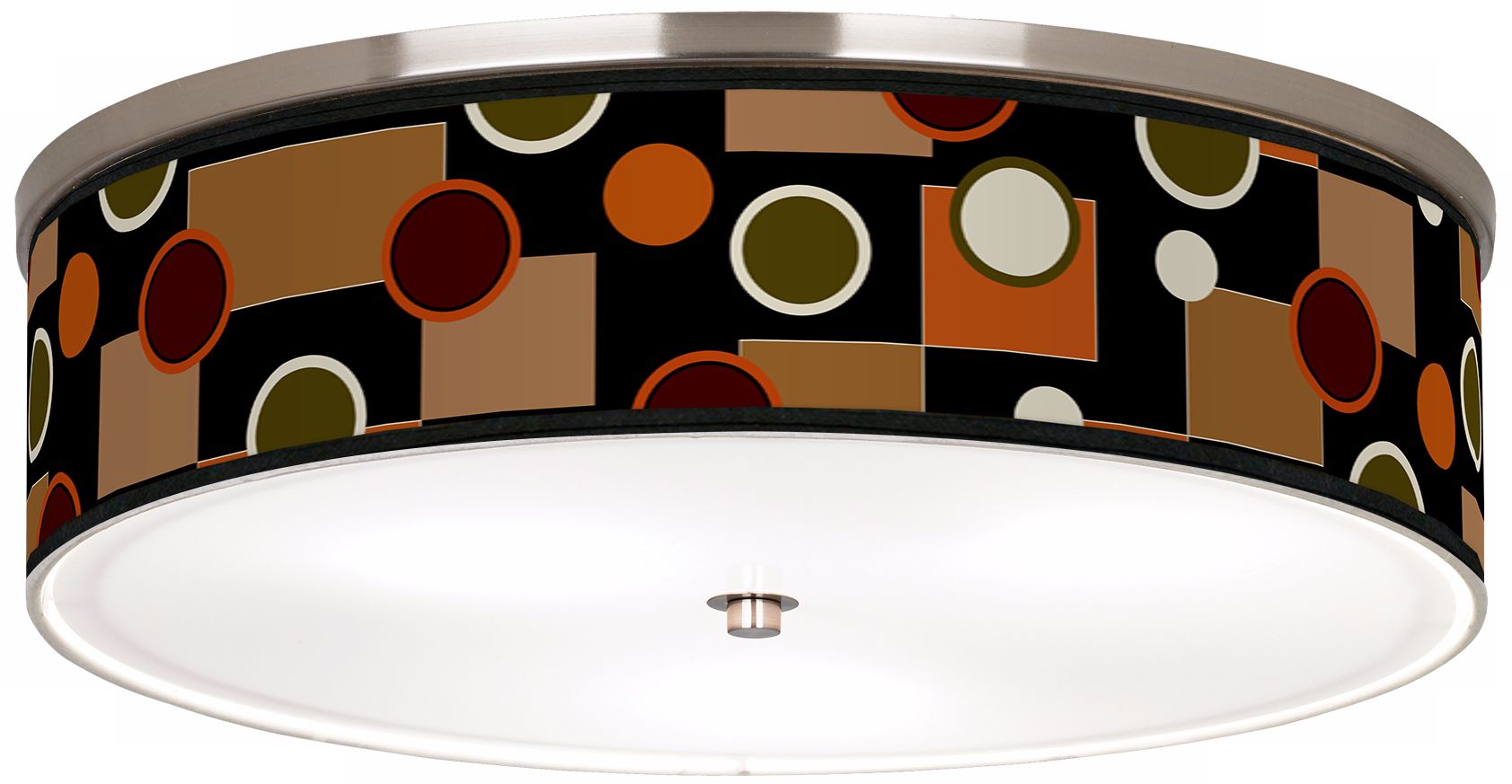 Retro Medley Nickel 20 1/4" Wide Ceiling Light