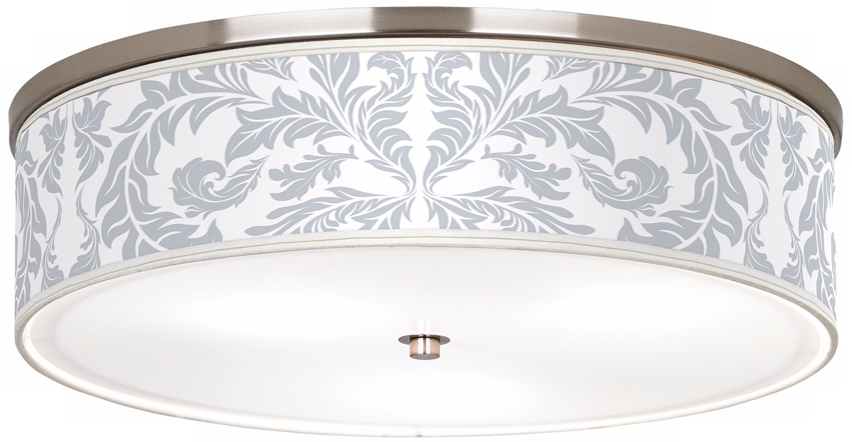 Silver Baroque Nickel 20 1/4" Wide Ceiling Light