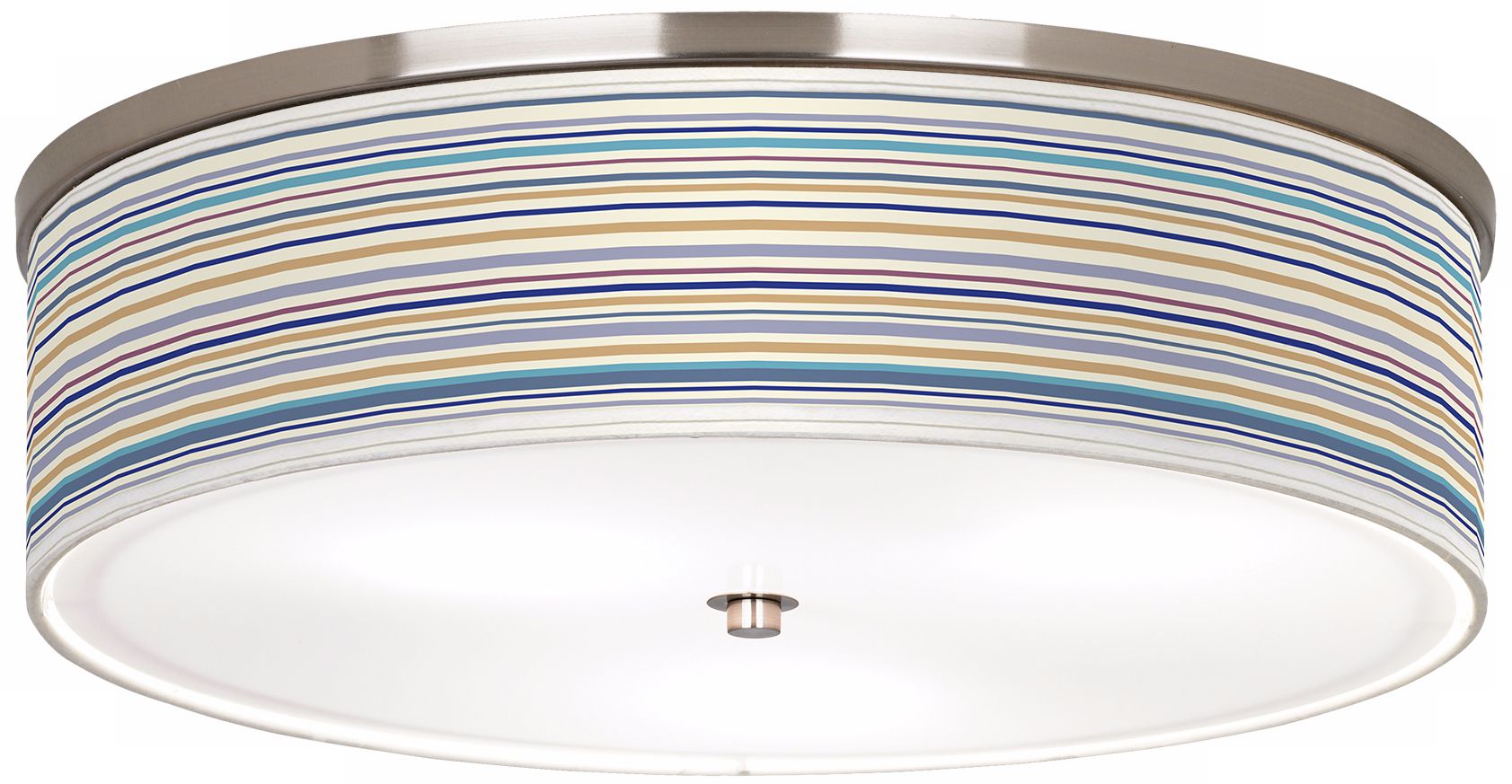 Landscape Stripe Nickel 20 1/4" Ceiling Light