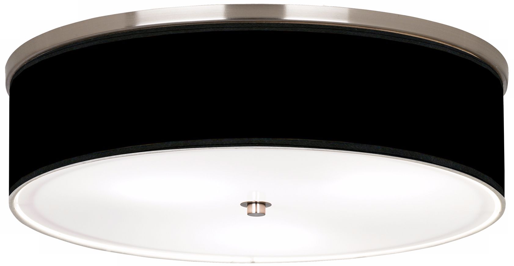 All Black Nickel 20 1/4" Wide Ceiling Light