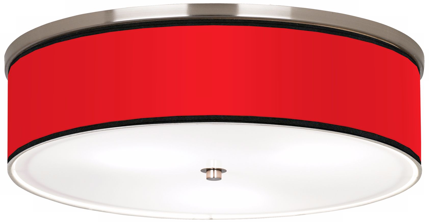 All Red Nickel 20 1/4" Wide Ceiling Light