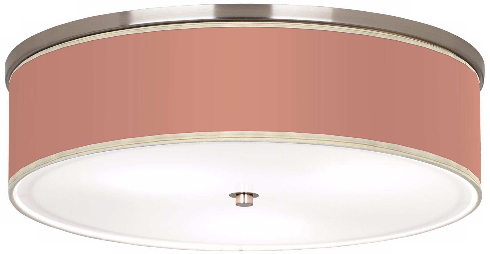 Constant Coral Nickel 20 1/4" Wide Ceiling Light
