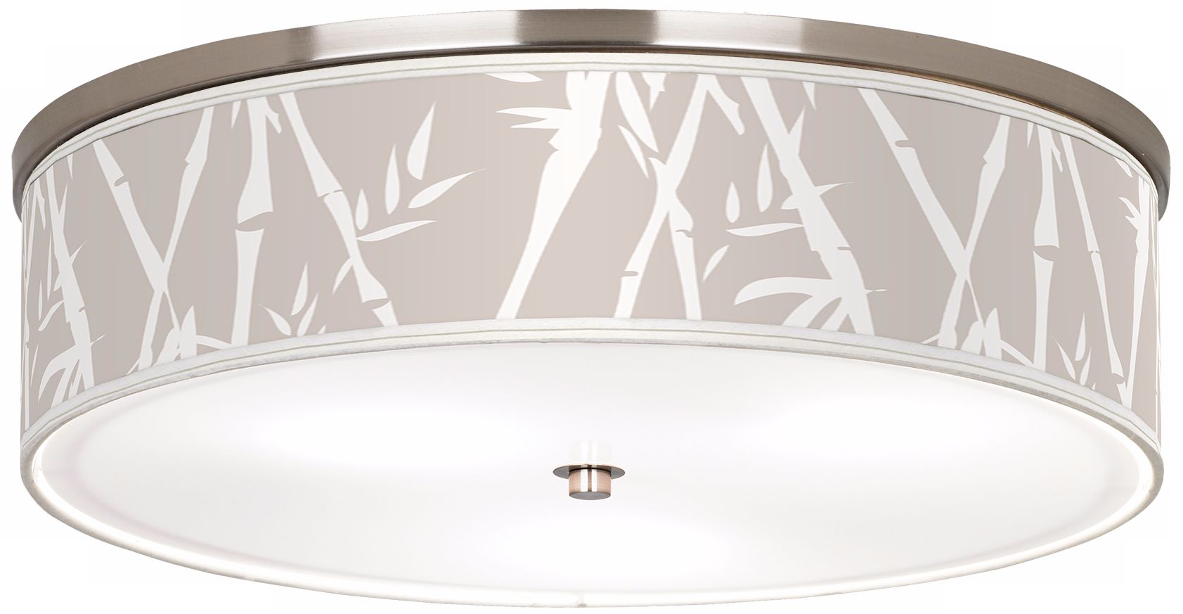 Mist Bamboo Nickel 20 1/4" Wide Ceiling Light