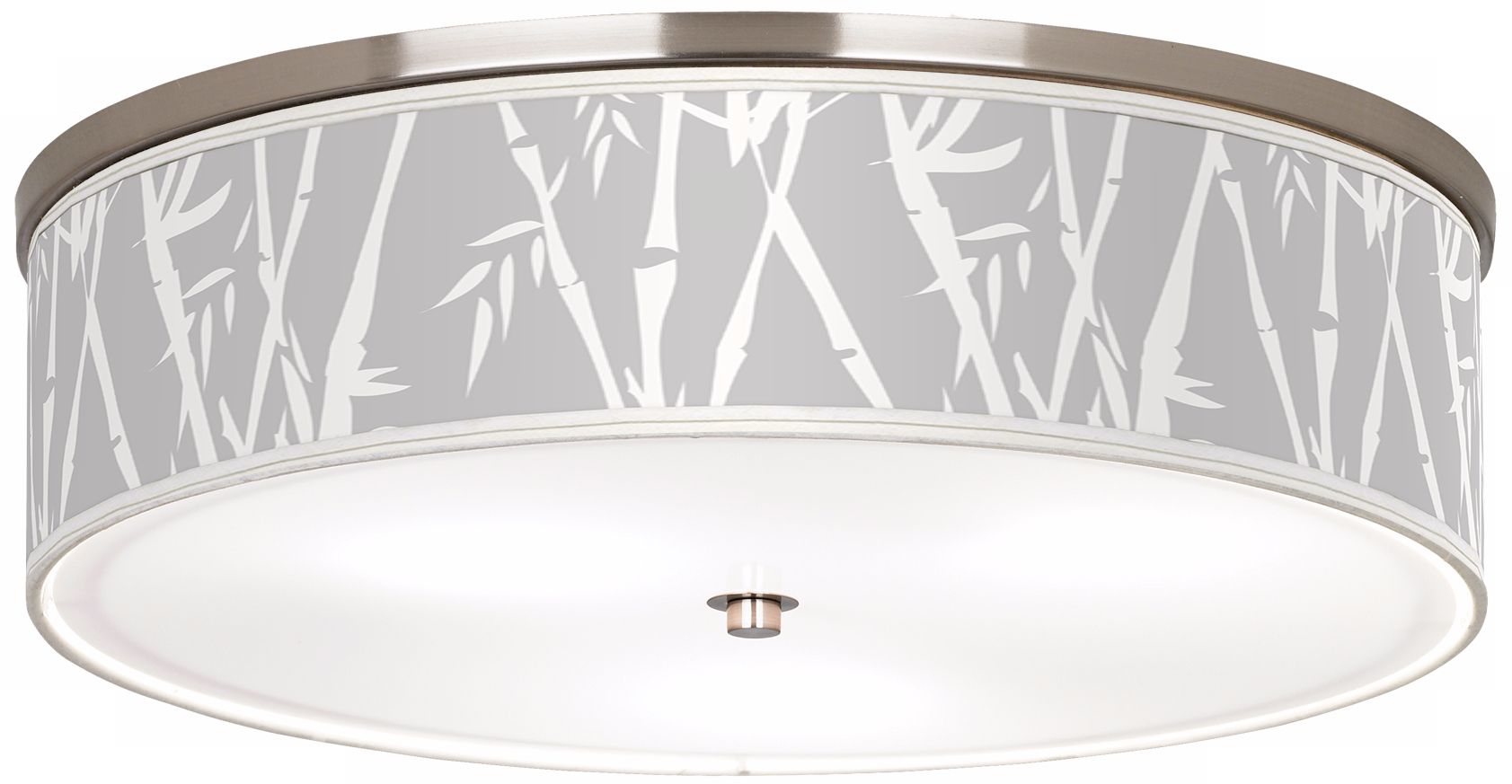 Cloud Bamboo Nickel 20 1/4" Wide Ceiling Light