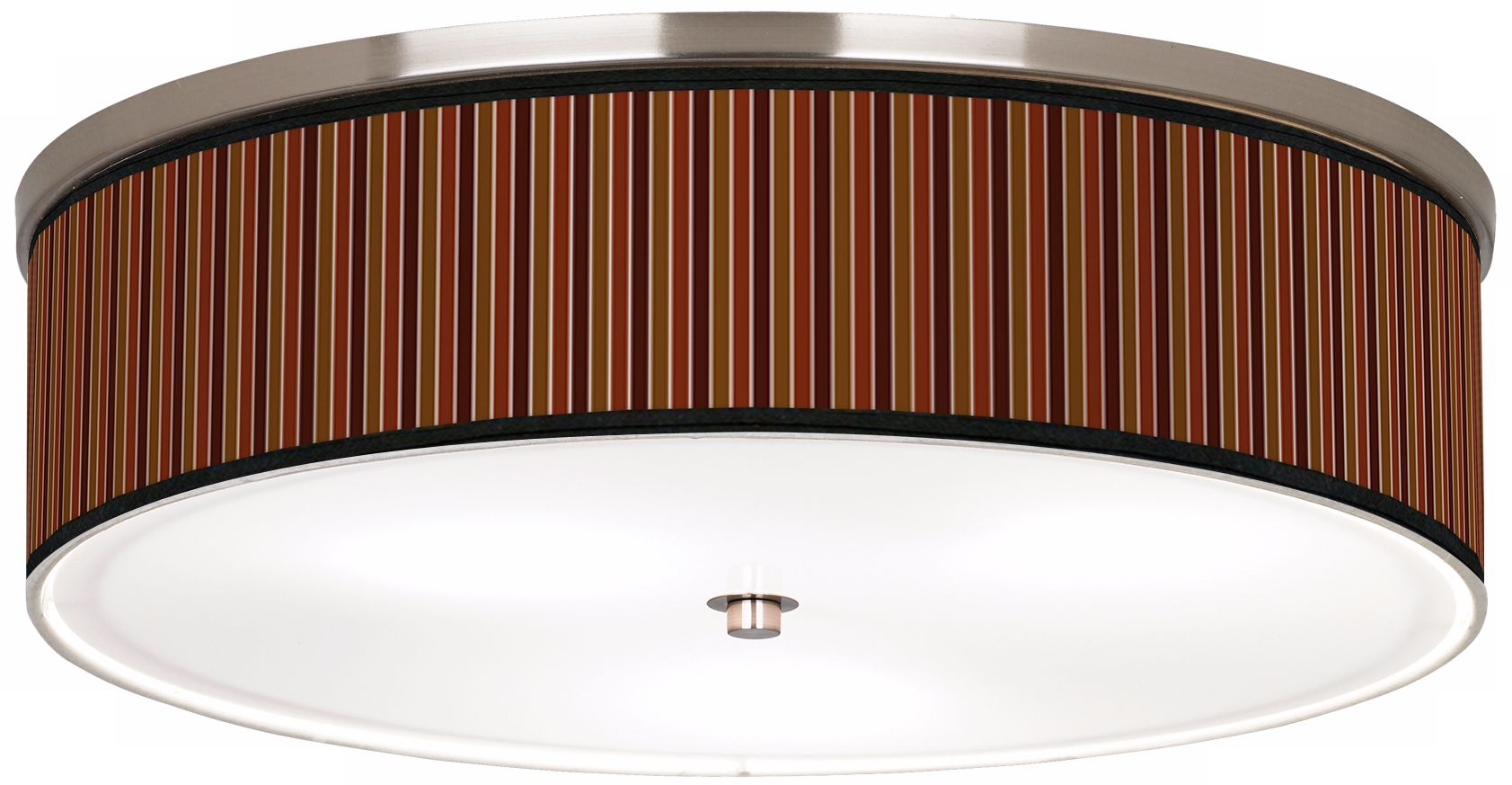 Cinnamon Stripes Nickel 20 1/4" Wide Ceiling Light