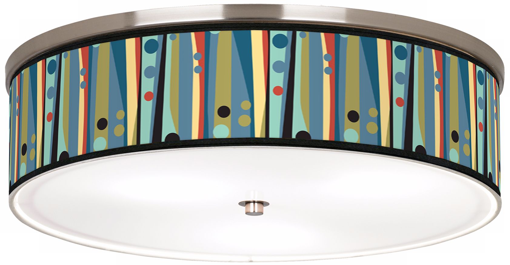 Pastel Dots Vertical Nickel 20 1/4" Wide Ceiling Light