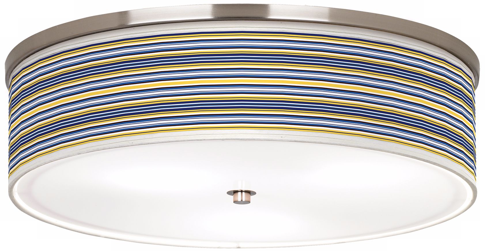 Charleston Stripes Nickel 20 1/4" Wide Ceiling Light