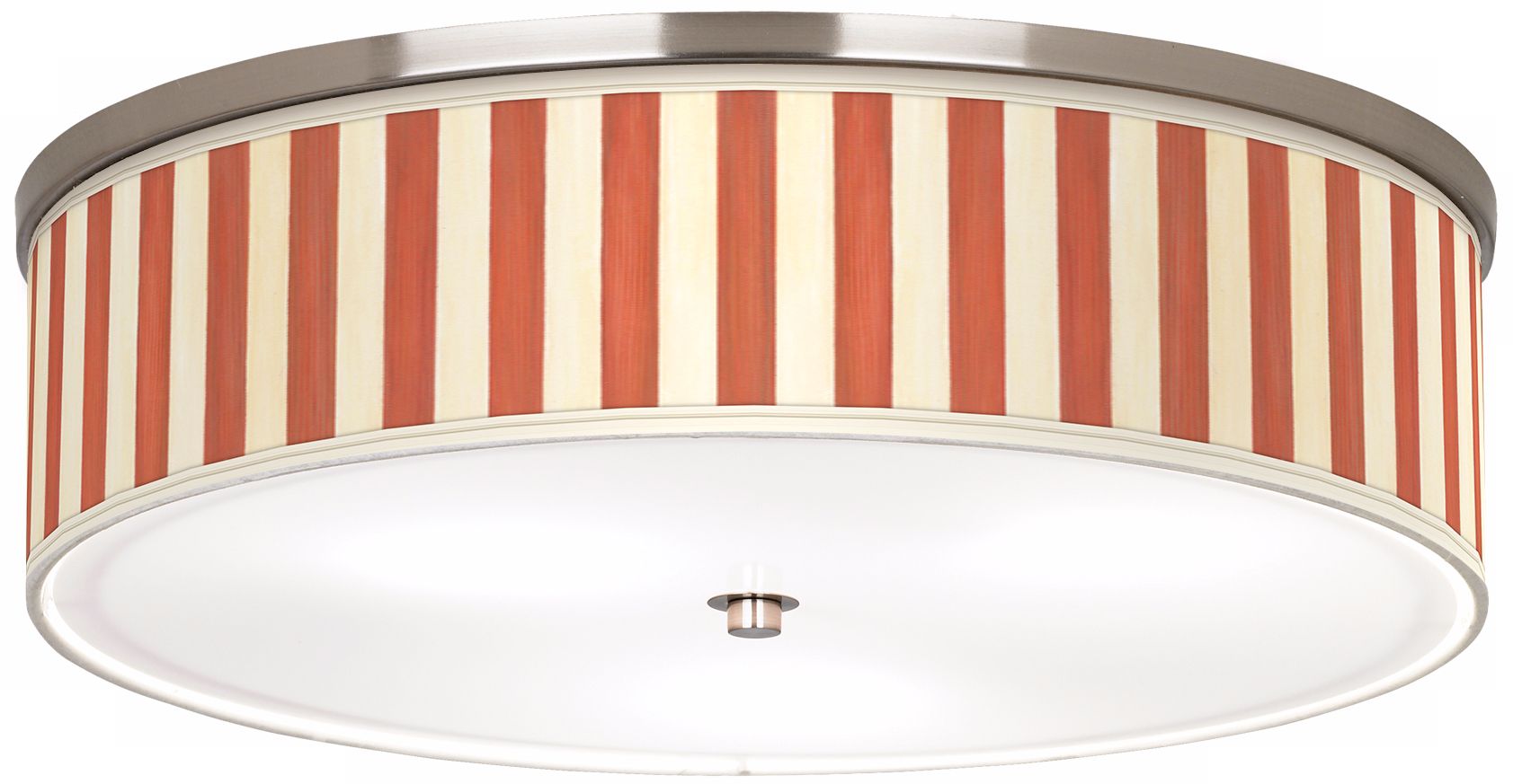 Seaside Stripe Red Nickel 20 1/4" Wide Ceiling Light
