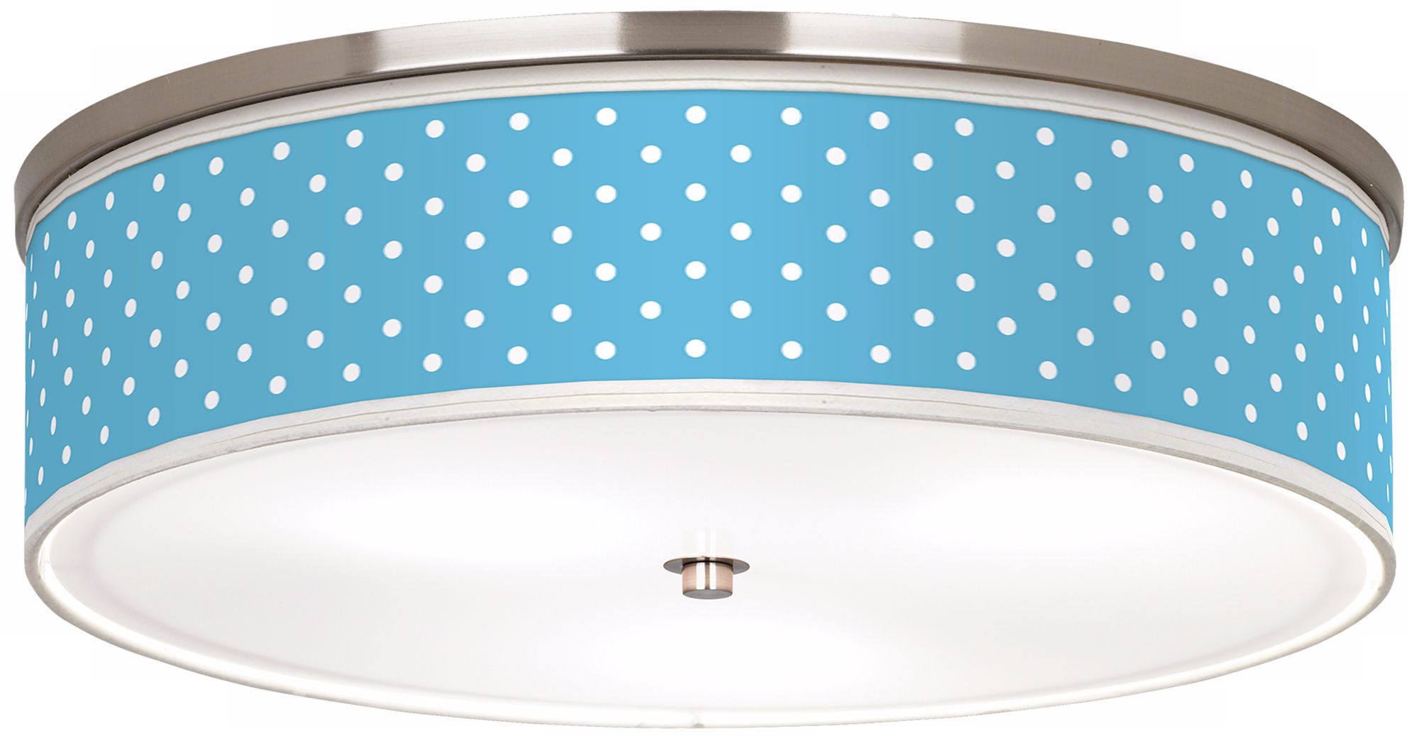 Mini Dots Aqua Nickel 20 1/4" Wide Ceiling Light